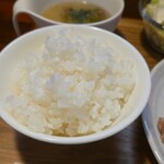 キッチン ブルー グローブ - ご飯大盛りのアップ