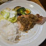 キッチン ブルー グローブ - 再びワンプレート