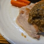 キッチン ブルー グローブ - 気持ち肉汁が見える