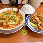 彩華ラーメン - 全部揃ったよ　※合計で1,265円(税込)
