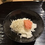 富小路 やま岸 - じゃこと明太子のごはん