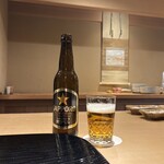 富小路 やま岸 - 最初はビール♪