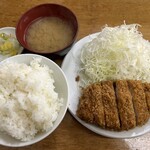 とんかつ いちよし - ロースかつ定食です。（2025年1月）