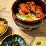 仙台牛たん 麦とろ 三代目文治 - 卵黄＆とろろ。