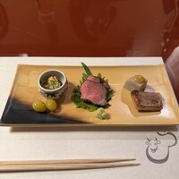 すき焼割烹 日山 - 前菜　ひと手間掛かった旨い肴｡