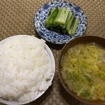 高峰温泉 - ご飯は大盛