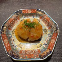 Ji-Cube - 2皿目
                    ホタテの魚香ソースがけ。