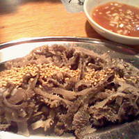 焼肉ホルモン 稲田 - センマイ刺し