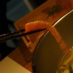 豆家別邸しびかま - ２，３回しゃぶしゃぶすると、周りにだけ火が通り、余分な脂が出汁に落ちます。