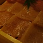 豆家別邸しびかま - 目梶木。脂が光ってます＾＾