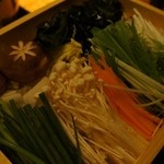 豆家別邸しびかま - 野菜盛り。