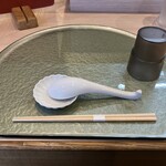 中華そば 深緑 - お盆