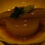 豆家別邸しびかま - アナゴ大根。これは初めて食べます。
