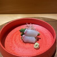 鮨と料理 案山子 - 鯛と菜の花