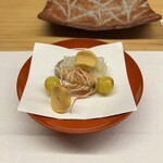 天ぷら 小泉 - からすみもち、銀杏