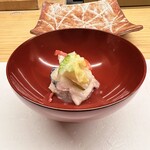 天ぷら 小泉 - にしんと大根の麹漬け