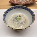 天ぷら 小泉 - かぶらとキクラゲ、蟹の餡