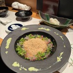 赤坂 金舌 - ご提供品、アジの刺身