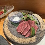 赤坂 金舌 - 牛ハツ刺し