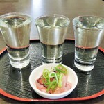 奥出雲 そば処 一福 - 飲み比べ３種と蕎麦前