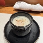 赤坂 金舌 - お通し、カブの茶碗蒸し