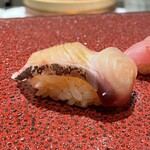 鮨 やまけん - サワラの握り。美味し。