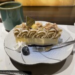 鮨 やまけん - デザートのモンブラン。美味し。