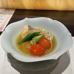 鮨 やまけん - 鮮魚のアクアパッツァ。美味し。