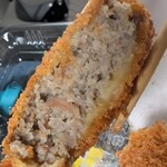 道の駅 しろいし - 蓮根メンチ　スライス蓮根のザク切り入ってる