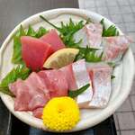 はまさき村 - 刺身の盛り合わせ