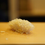 鮨駒 - 烏賊のからすみ掛け