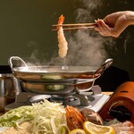 琉球海老おばんざい ちゅら - 名物！お刺身でもいただける海老しゃぶ