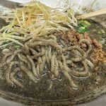 風の子ラーメン - 黒たんたんめん+ネギ