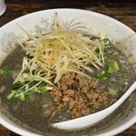 風の子ラーメン - 黒たんたんめん+ネギ