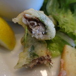 フォセッタ - 湘南シコイワシのフリットの断面　