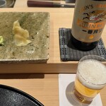 神田錦町 鮨たか晴 - ガリ&ビール（小瓶）