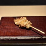 銀座焼とり 京丹波 - 皮　カリッカリ