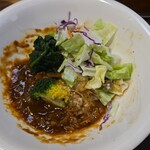 キッチン ブルー グローブ - 残り少ないビーフストロガノフ