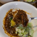 キッチン ブルー グローブ - この方がソースが染み込む