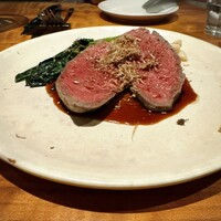 erba - 牛ランプのロースト　マデラソース　トリュフかけ