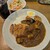 咖哩屋 梵 - 料理写真:ポークカレー（＋ ロースカツ、野菜ハーフ）にサラダドリンクセット