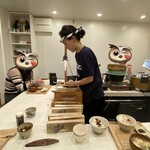 かつお食堂 - 手削り　これが格好いい。ワクワクします。