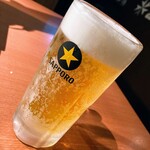 ホルモン焼肉家どん - サッポロ黒ラベル✨