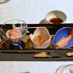 ホテルグランドヒル市ヶ谷 - 季節の珍味　甘湯葉季節の珍味　豆腐　ゼリー　海老帆立