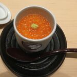 鮨 銀座おのでら - イクラ茶碗蒸し,鮨,銀座おのでら名古屋店