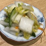 とんかつ 美濃屋 - 漬物