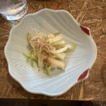 酒のみ屋 魚久 - 島らっきょうの塩漬け