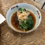 酒のみ屋 魚久 - ほうれん草のおひたし