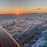 にっぽん丸 - 船尾からの朝日