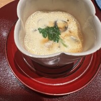 鮨たかし - 牡蠣の茶碗蒸し